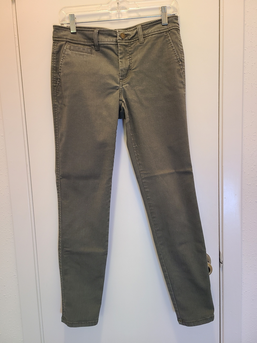 Stitch Fix Market & Spruce Olive Mid Rise Skinny Chinos Women's Size 4 - Picture 5 of 5